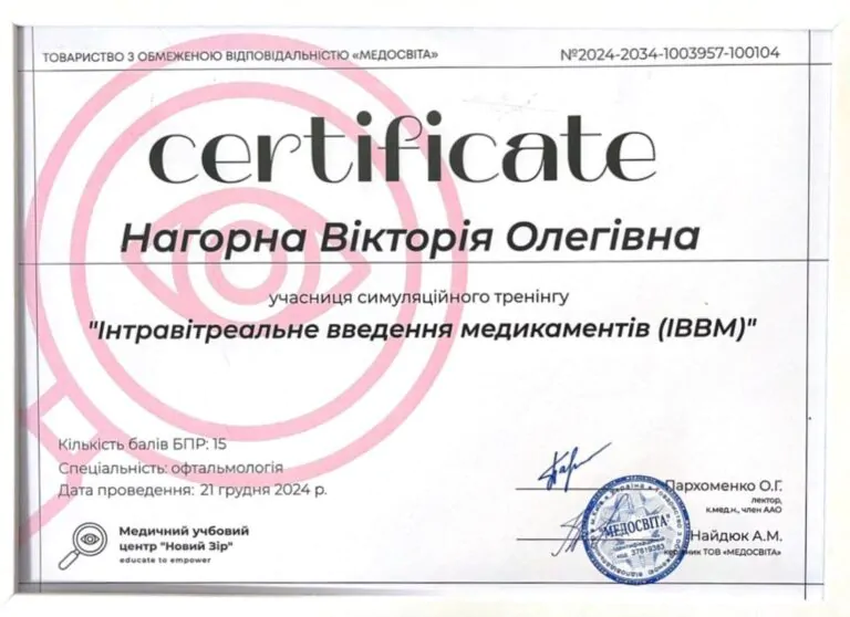 Нагорна Вікторія Олегівна