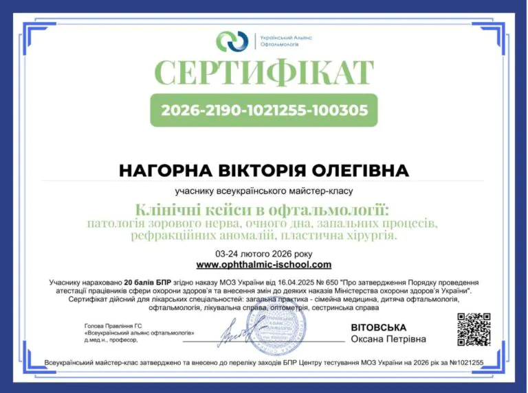 Нагорна Вікторія Олегівна