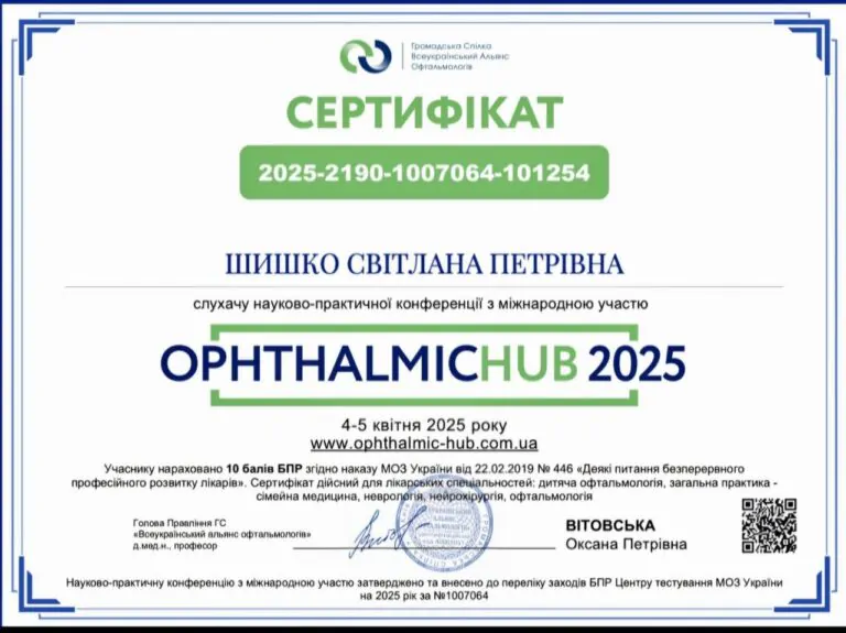 Шишко Світлана Петрівна